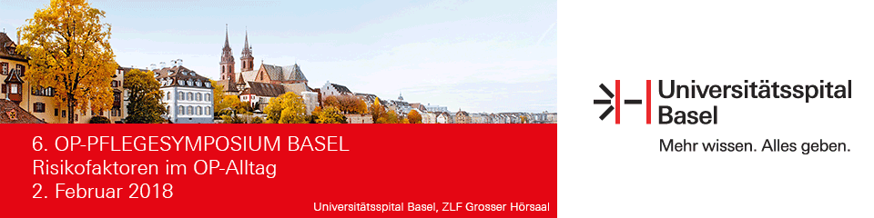 Header Banner für die Konferenz: 6. OP Pflegesymposium Basel. Diese geht vom 2. Februar 2018 bis 2. Februar 2018.
